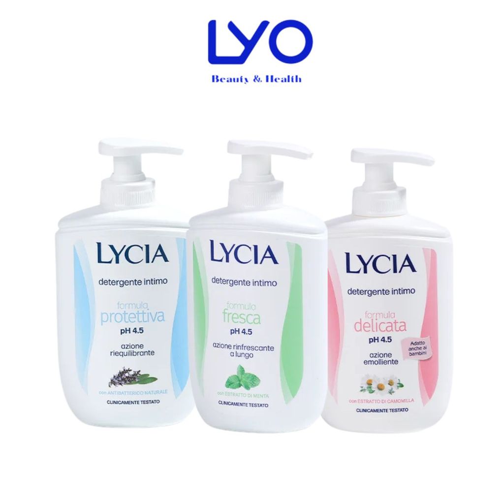 f235 - Dung Dịch Vệ Sinh Phụ Nữ Lycia Intimo 200ml dịu nhẹ, bảo vệ làm da, sạch sâu LYO