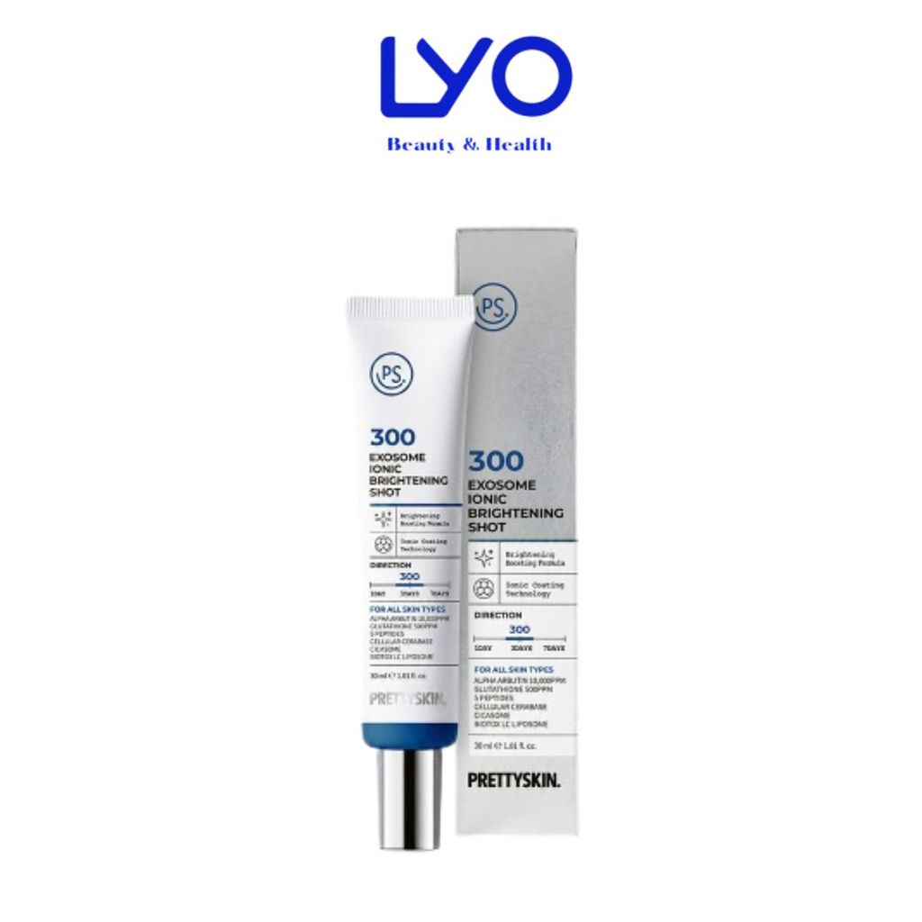 f285 - Tinh chất vi gai dưỡng sáng 300 Exosome Ionic Brightening Shot PS. PRETTYSKIN. LYO
