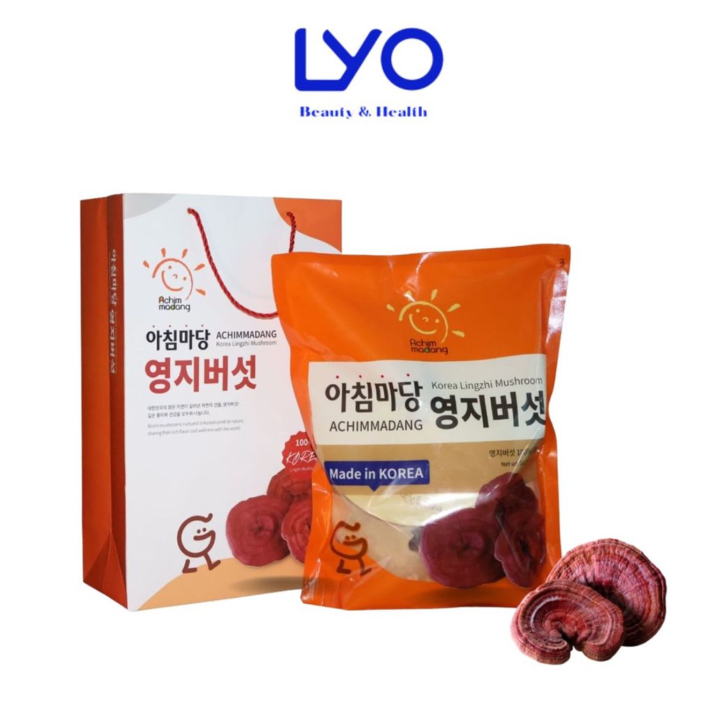 f129 - Nấm Linh Chi cao cấp Achimmadang Hàn Quốc (Loại 6-8 lá) (Kèm túi giấy) LYO