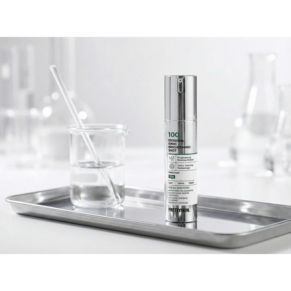 f284 - Tinh chất Vi gai cấy sáng Prettyskin 100 Exosome Ionic Brightening Shot 30ml - 50ml LYO