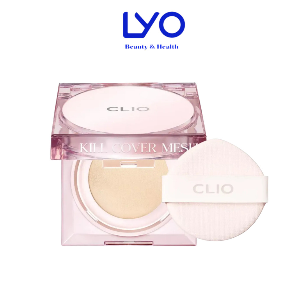 f169 - Phấn Nước Che Phủ Căng Mướt Da CLIO Kill Cover Mesh Glow Cushion SPF50 LYO