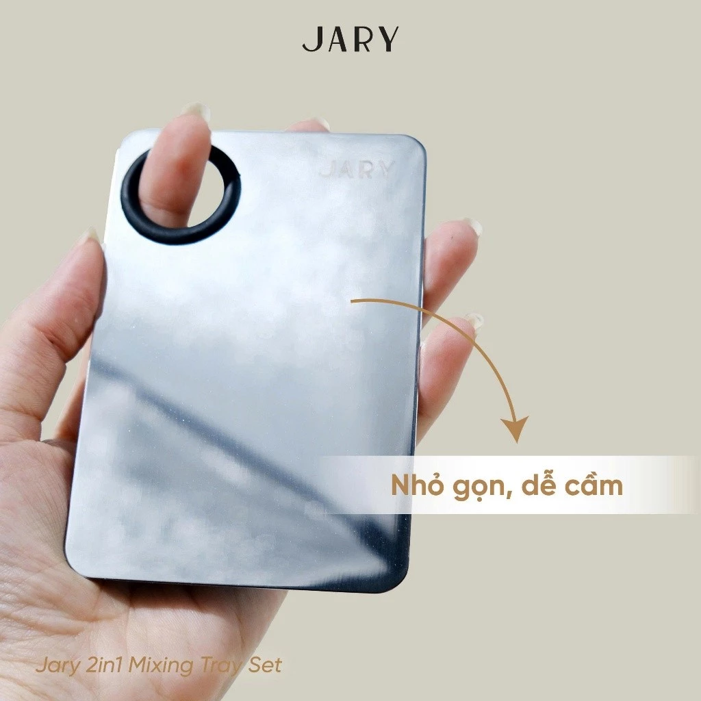 Bộ Dụng Cụ Khay Thìa Trộn 2in1 Dành Cho Makeup Artist Jary 2in1 Mixing Tray LYO