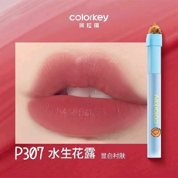 f135 - Son Colorkey Soft Matte Water Tint Capybara Edition 1.8g Thỏi Dài LYO