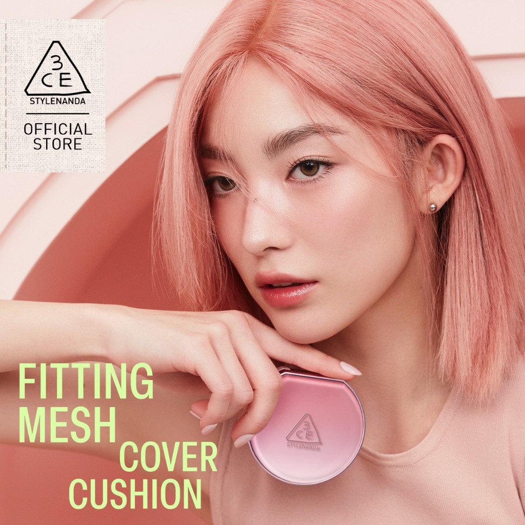 e592 - Phấn Nước Trang Điểm 3CE Stylenanda Fitting Mesh Cover Cushion 11g
