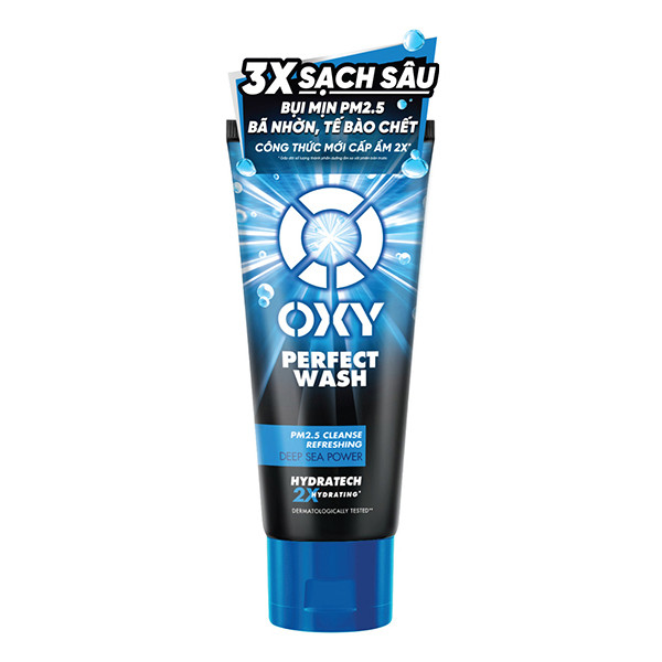 Sữa rửa mặt Oxy làm sạch sâu có hạt Deep Wash, Perfect Wash Sạch Sâu Kiểm Soát Nhờn 100g LYO