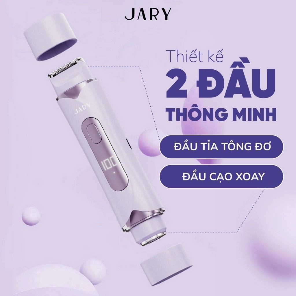 f321 - Máy cạo lông 2 đầu Jary Glow Duo Hair Remover LYO