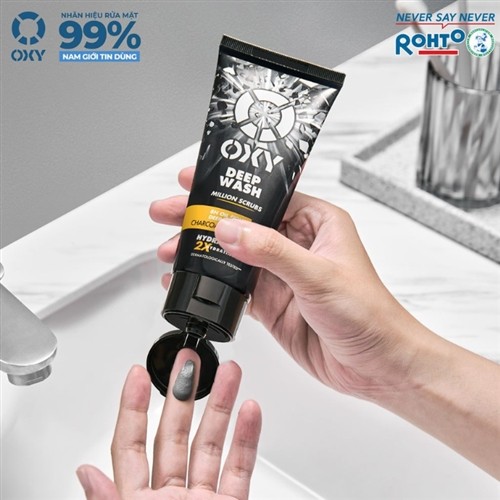 Sữa rửa mặt Oxy làm sạch sâu có hạt Deep Wash, Perfect Wash Sạch Sâu Kiểm Soát Nhờn 100g LYO