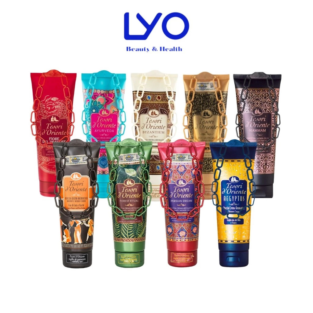 Sữa tắm nước hoa tuýp xích Tesori d'Oriente 250ml nhập khẩu Ý lưu hương đến 8h LYO