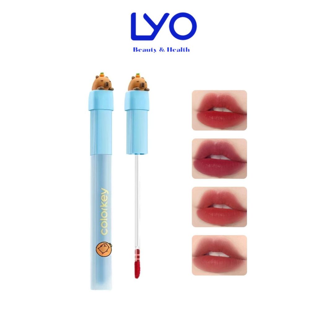 f135 - Son Colorkey Soft Matte Water Tint Capybara Edition 1.8g Thỏi Dài LYO