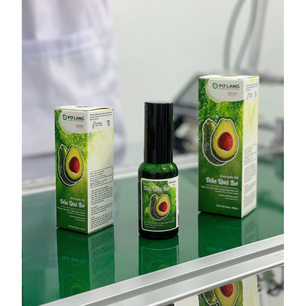 Dầu quả Bơ ép lạnh Pơ Lang dưỡng mềm da chống lão hóa giảm vết rạn 30ml LYO