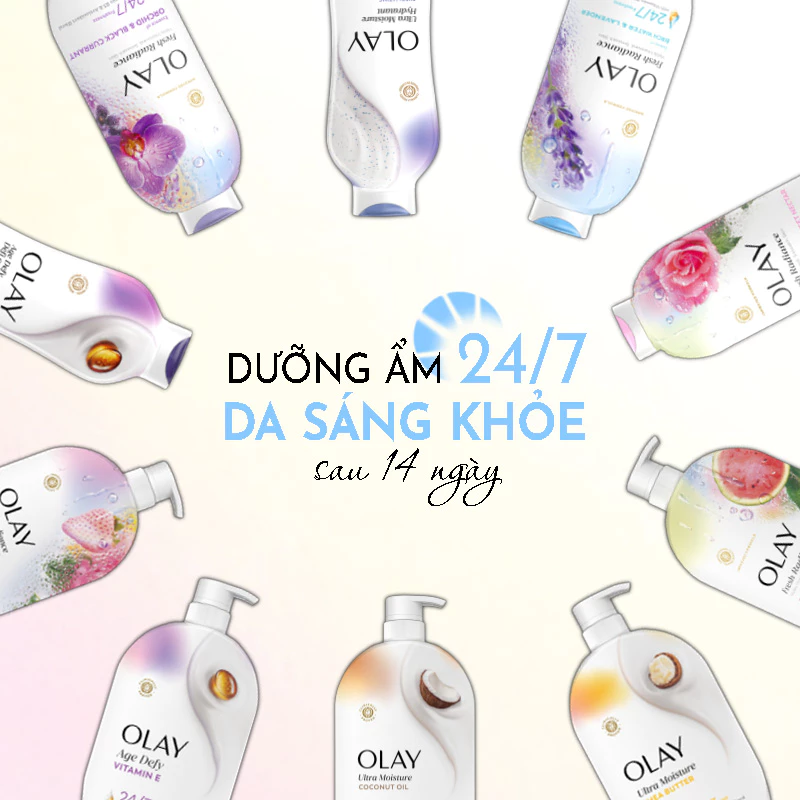 e513 - Sữa Tắm Dưỡng Da Olay 650ml (Made in USA)