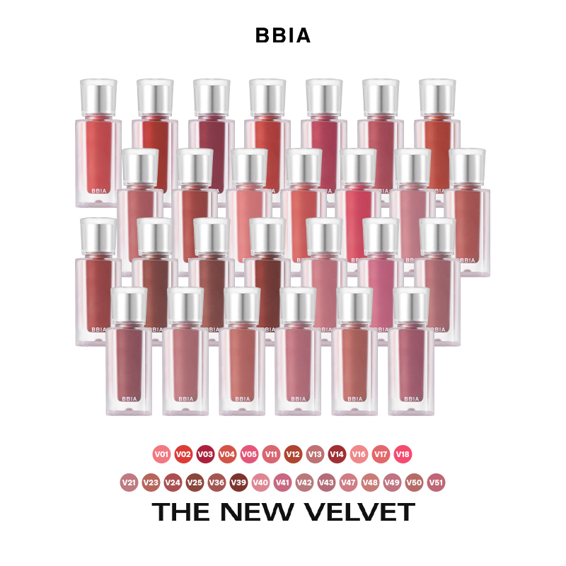 Son kem nhung thuần chay, nhẹ môi BBIA Last Velvet Tint MLBB Re-new Version 5g đủ màu