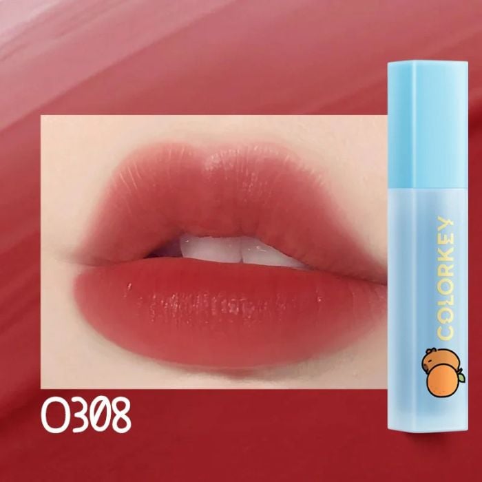 f134 - Son Tint Lì COLORKEY Soft Matte Water Tint (Capypara Version - Thỏi NGẮN)