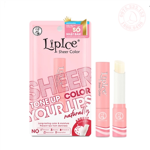 Son dưỡng môi hiệu chỉnh ửng hồng tự nhiên Lipice Sheer Color 2.4g