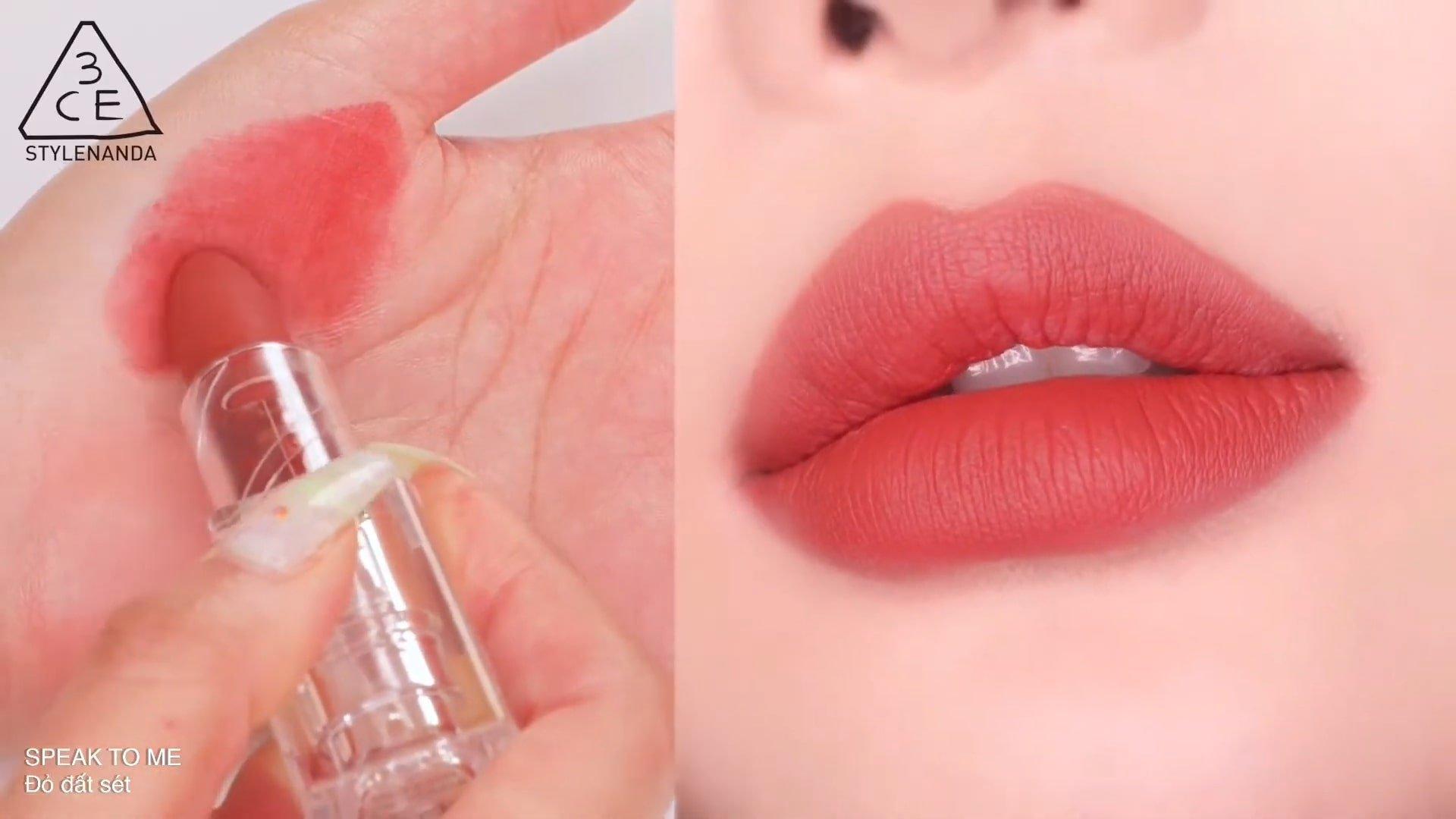 Son Thỏi Mịn Lỳ 3CE Soft / Blur Matte Lipstick (Vỏ Trong Suốt)