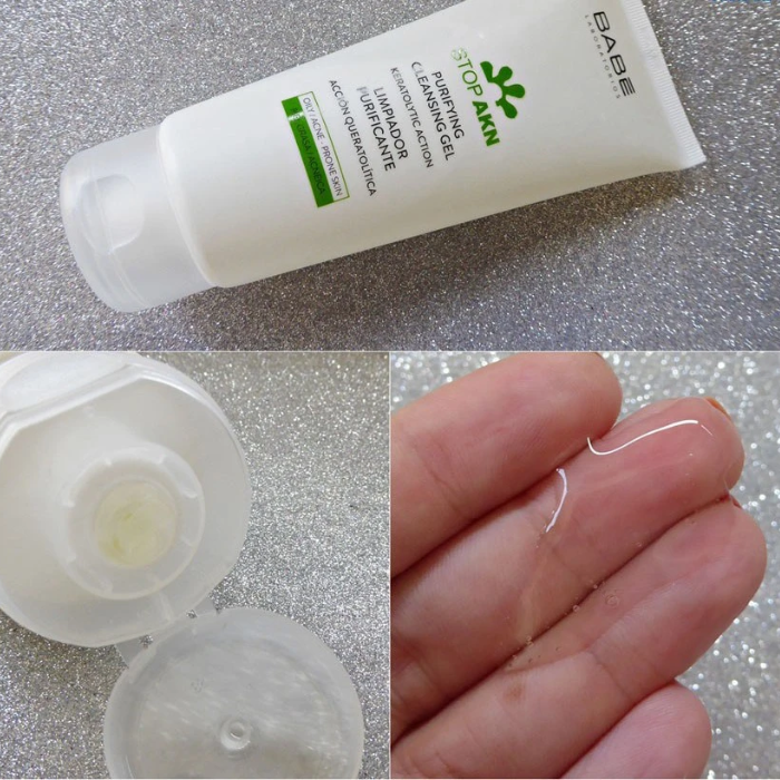 Sữa rửa mặt BABE Stop AKN Purifying Cleansing Gel cho da dầu mụn 100ML
