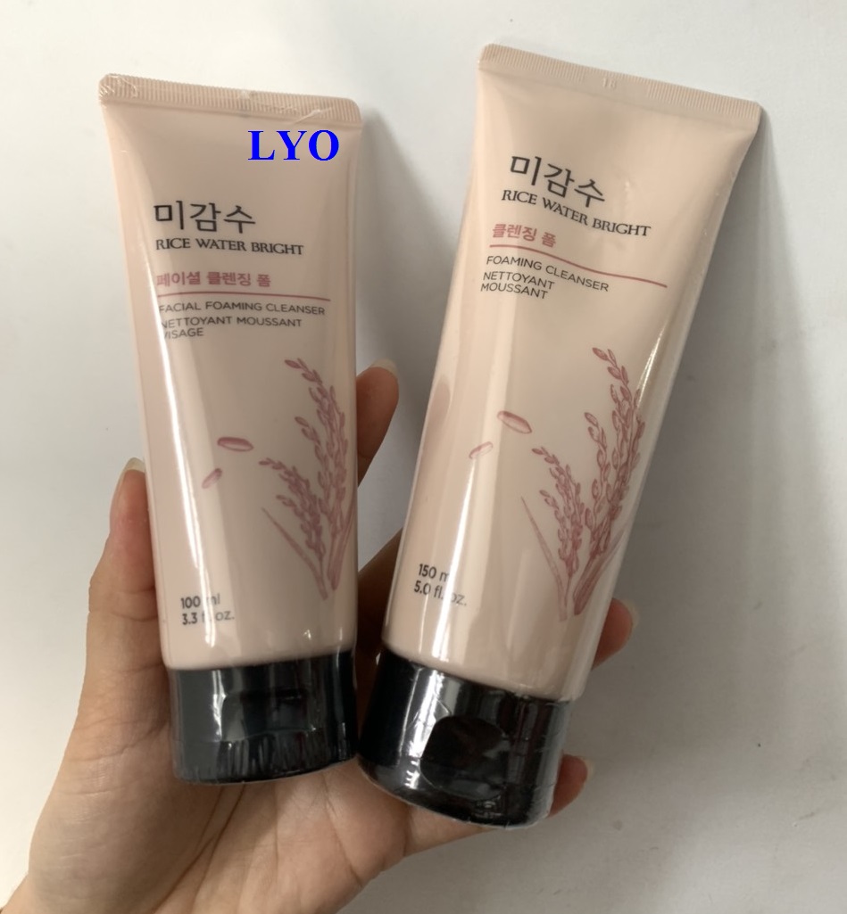 Sữa Rửa Mặt Sáng Da Gạo The Face Shop Rice Water Bright Facial Foaming Cleanser 150ml