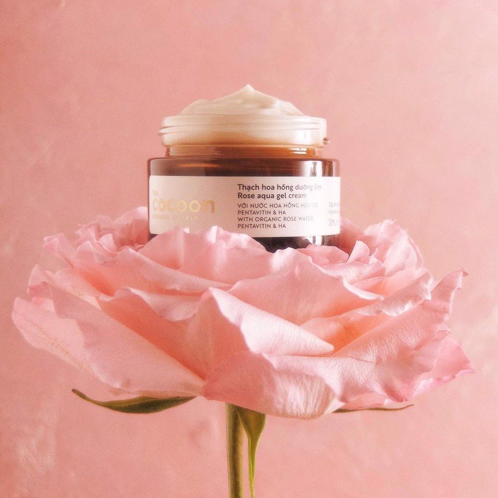 Kem Dưỡng Thạch Hoa Hồng Dưỡng Ẩm Cocoon Rose Aqua Gel Cream 30ml
