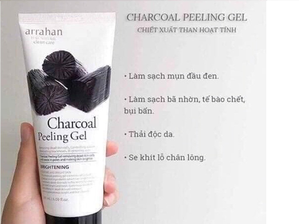 Tẩy Da Chết Arrahan Peeling Gel 180ml (Hương táo, Chanh, Hoa oải hương, than hoạt tính, Đông y, Lô hội)