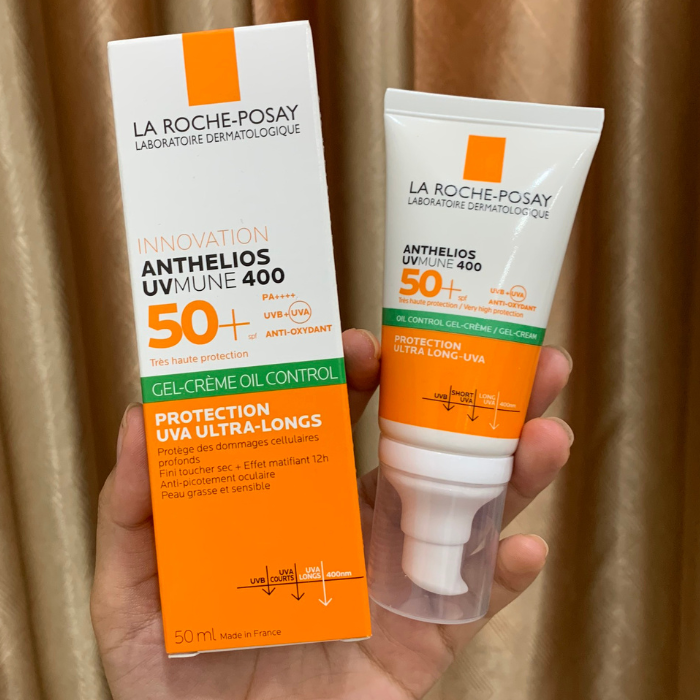 Kem chống nắng dành cho da dầu La Roche-Posay ANTHELIOS UVMUNE 400 SPF 50+ 50ml ( Vạch xanh - Mẫu mới 2023)