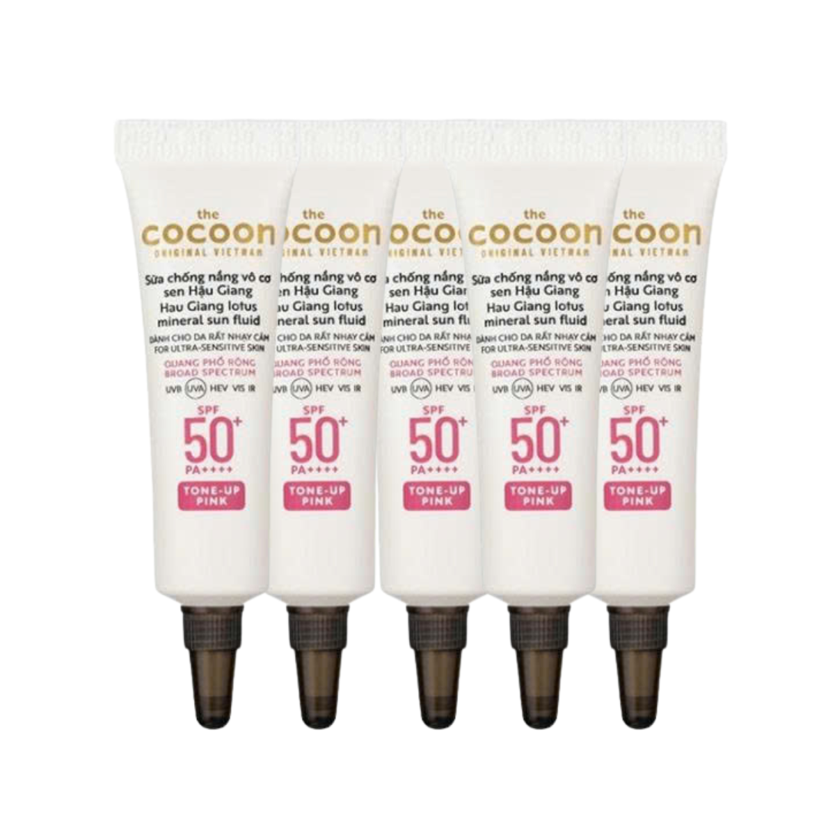f411 - Sữa chống nắng vô cơ sen Hậu Giang Cocoon (Tone-up Beige)