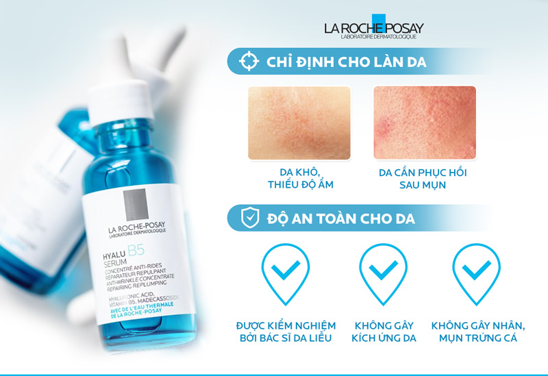 Tinh chất Dưỡng phục hồi La Roche-Posay Hyalu Serum B5 10ml