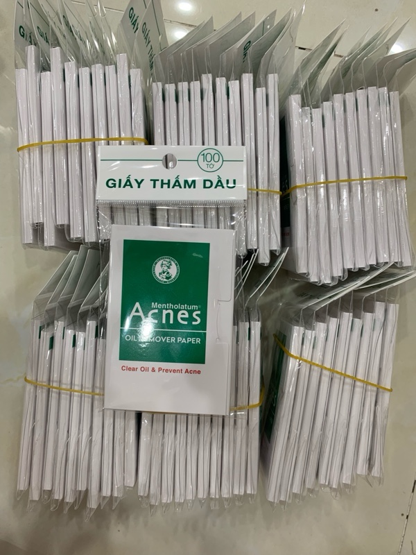 Giấy Thấm Dầu Acnes Oil Remover Paper Kiểm Soát Nhờn, Ngừa Mụn 100 tờ