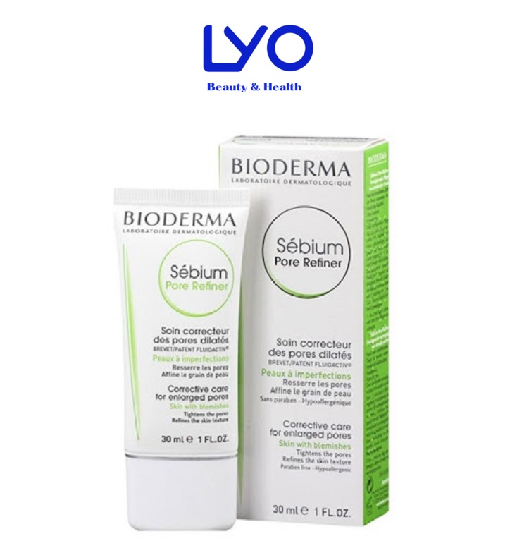 d548 - Kem Dưỡng Làm Se Khít Lỗ Chân Lông Và Giảm Dầu Cho Da Nhờn Bioderma Sebium Pore Refiner 30ml (Màu xanh)