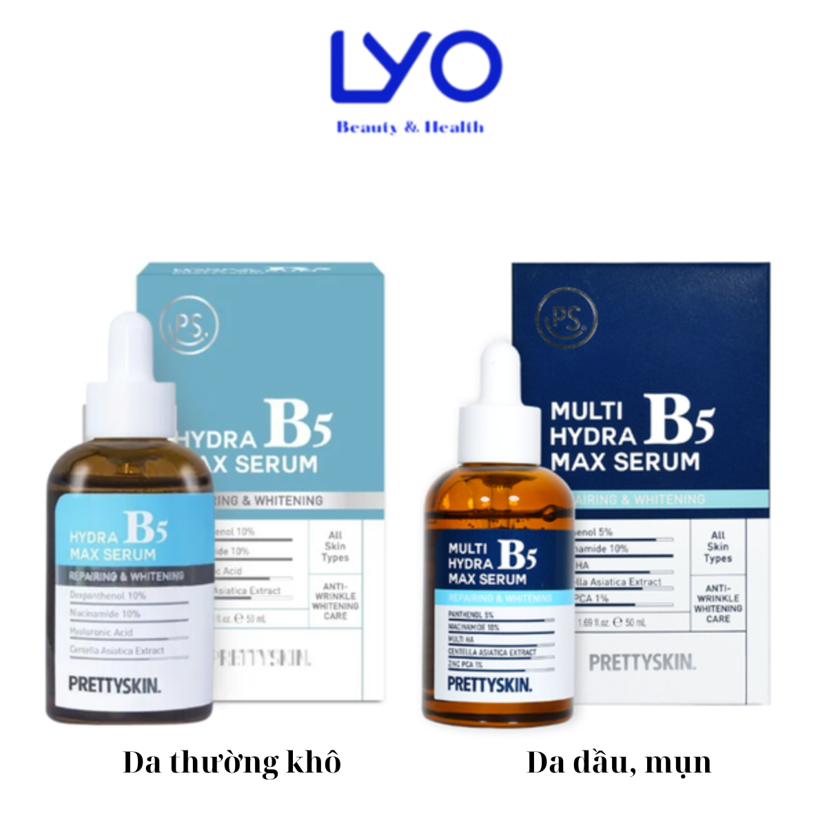 Serum Dưỡng Trắng Phục Hồi Da Prettyskin Hydra B5 Max Serum 50ml
