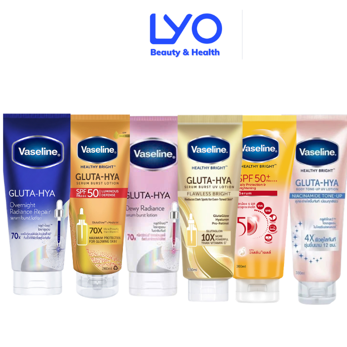 c759 - Sữa Dưỡng Thể Trắng Da Chống Nắng Vaseline Healthy Bright GLUTA-HYA 300ml