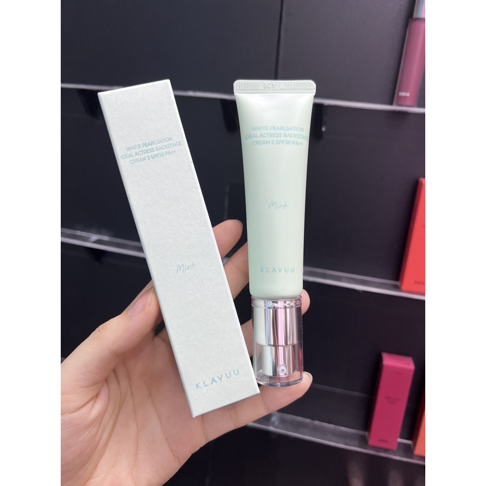 e278 - Klavuu - Kem Lót White Pearlsation Ideal Actress Backstage Cream SPF30 PA++ 10ml