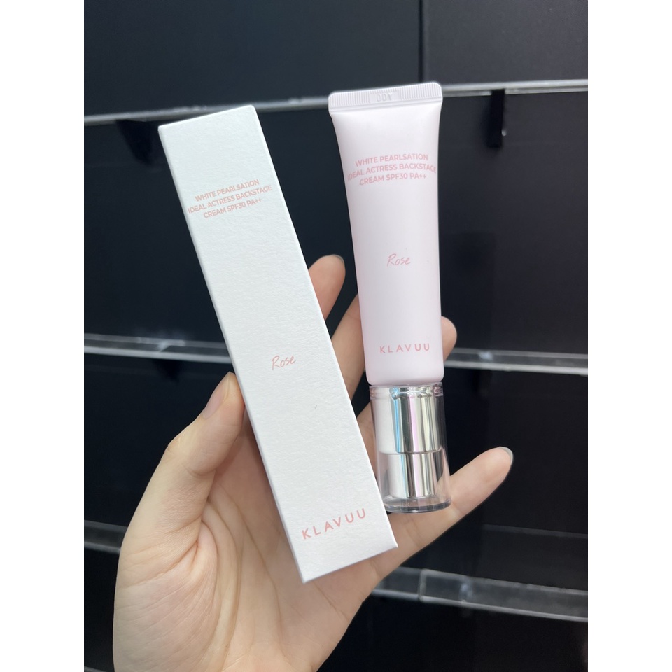 Kem Lót Klavuu White Pearlsation Ideal Actress Backstage Cream SPF30 PA++ che khuyết điểm 30ml