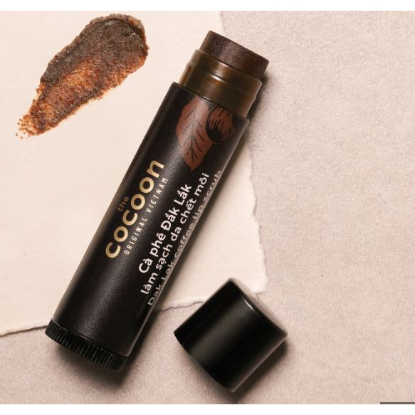 Tẩy da chết môi cà phê Đắk Lắk lip scrub Cocoon 5g