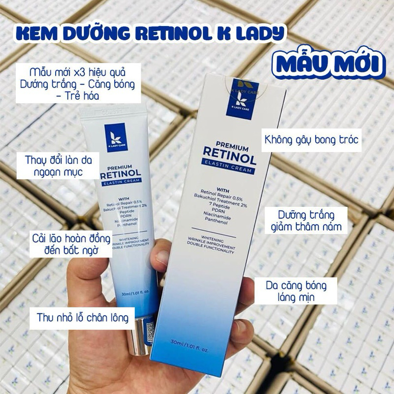 Kem dưỡng K Lady Care Retinol Repair 0.5% 30ml