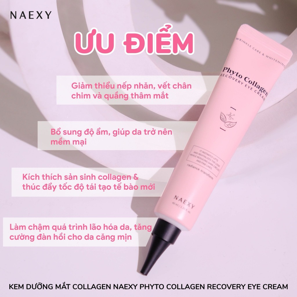 Kem Dưỡng Mắt Cấp Ẩm, Giảm Nếp Nhăn Naexy Recovery Eye Cream Hàn Quốc 40ml