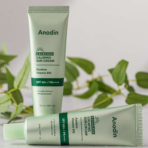 Kem Chống Nắng Nâng Tone Cho Da Dầu, Nhạy Cảm Anodin Kava Kava Calming Sun Cream Hàn Quốc 50ml