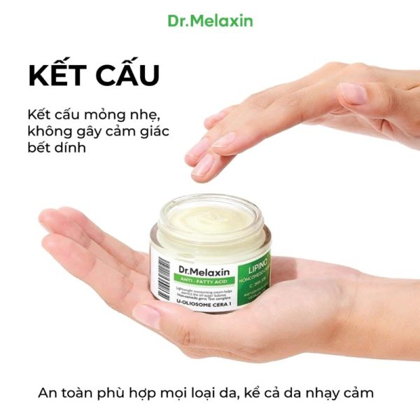 Kem Dưỡng Da Dr.Melaxin Lipino 50ml – Kiểm Soát Dầu, Giảm Thâm Mụn, Không Gây Bít Tắc
