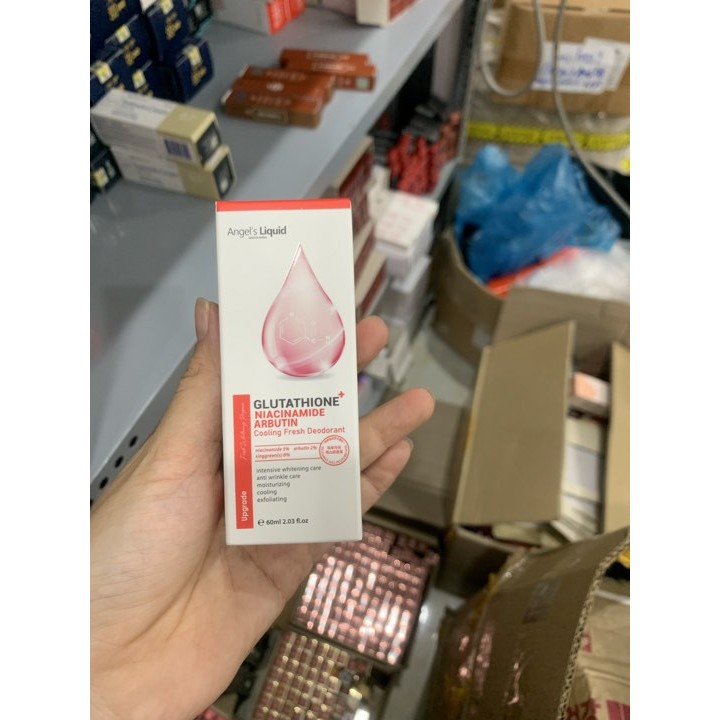 Lăn khử mùi mờ thâm, dưỡng trắng nách Angel's Liquid Glutathione + Niacinamide Arbutin Fresh Deodorant 60ml