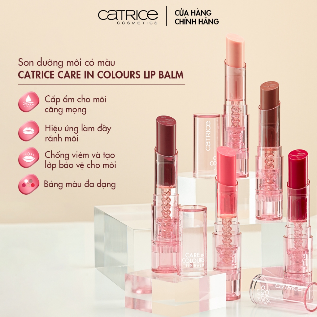 f340 - Catrice - Son dưỡng có màu Catrice Care In Colours Lip Balm