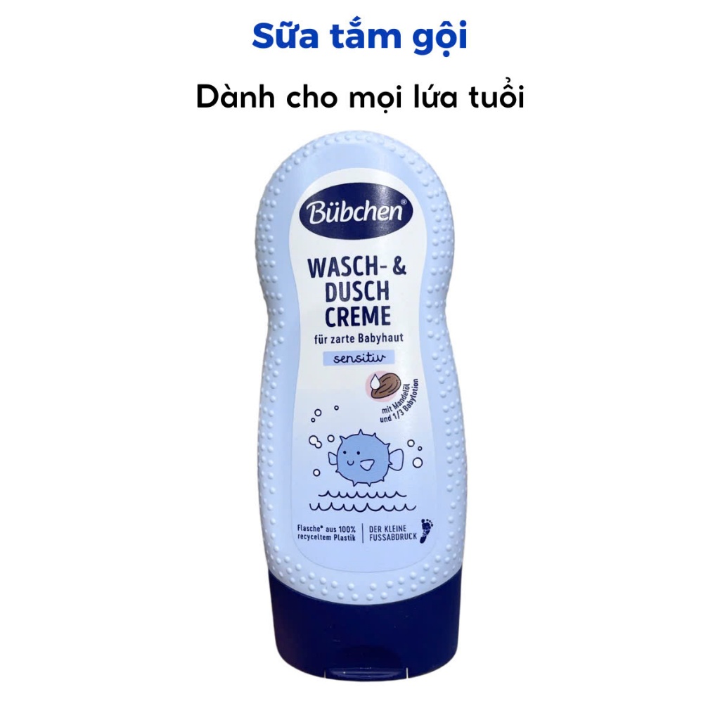 Sữa Tắm Gội Dịu Nhẹ, An Toàn Cho Da Bé Sơ Sinh Bubchen Bad & Shampoo / Wasch Gel Đức 400ml