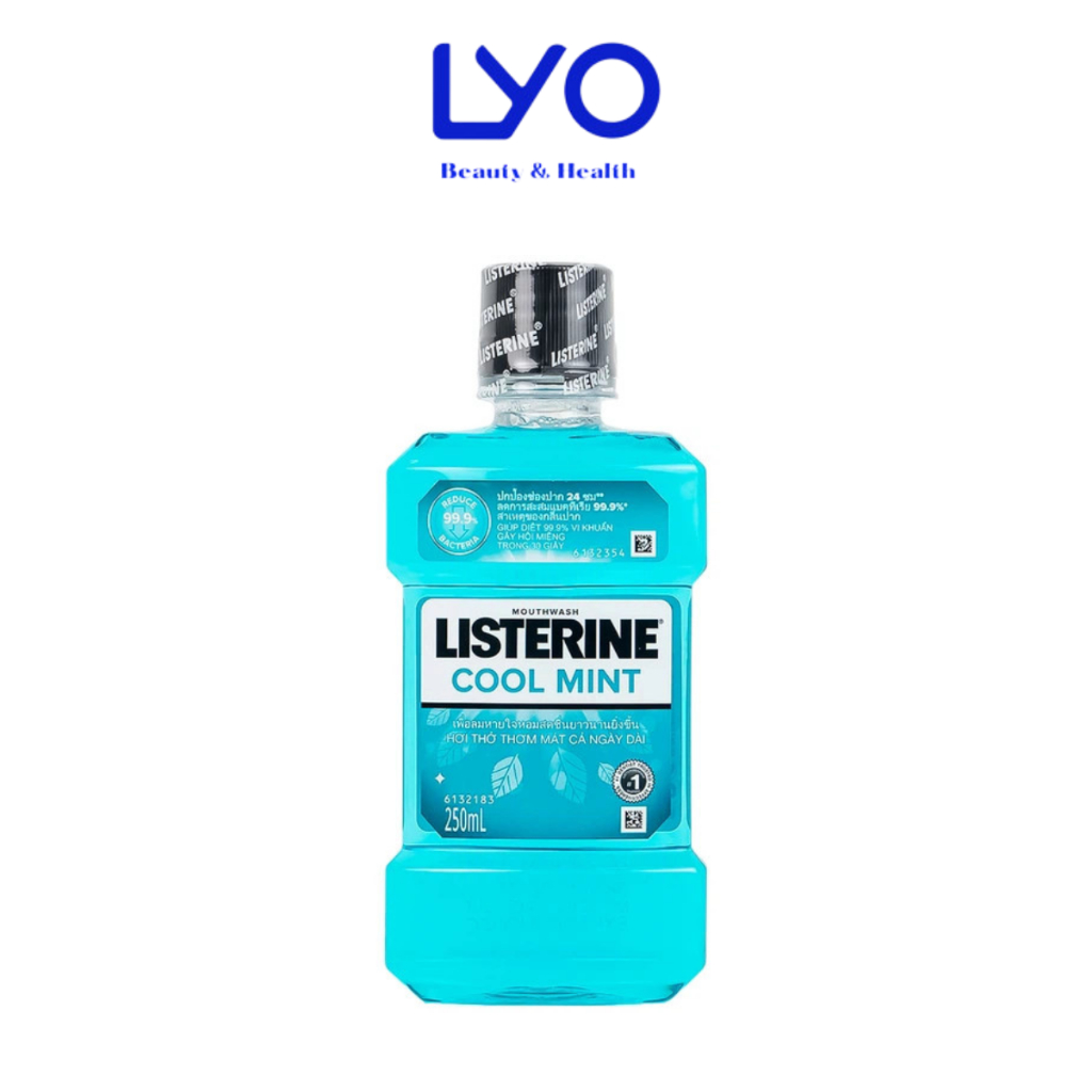 Nước Súc Miệng Giữ Hơi Thở Thơm Mát Listerine Cool Mint 250ml