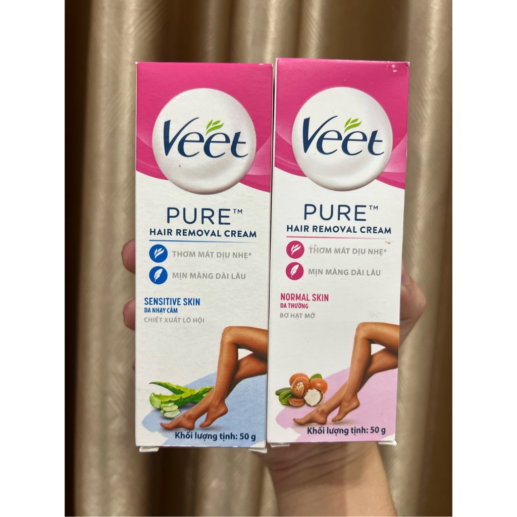 e260 - Kem Tẩy Lông Veet Pure Pháp Dành Cho Mọi Loại Da, Pháp 50g & 100g