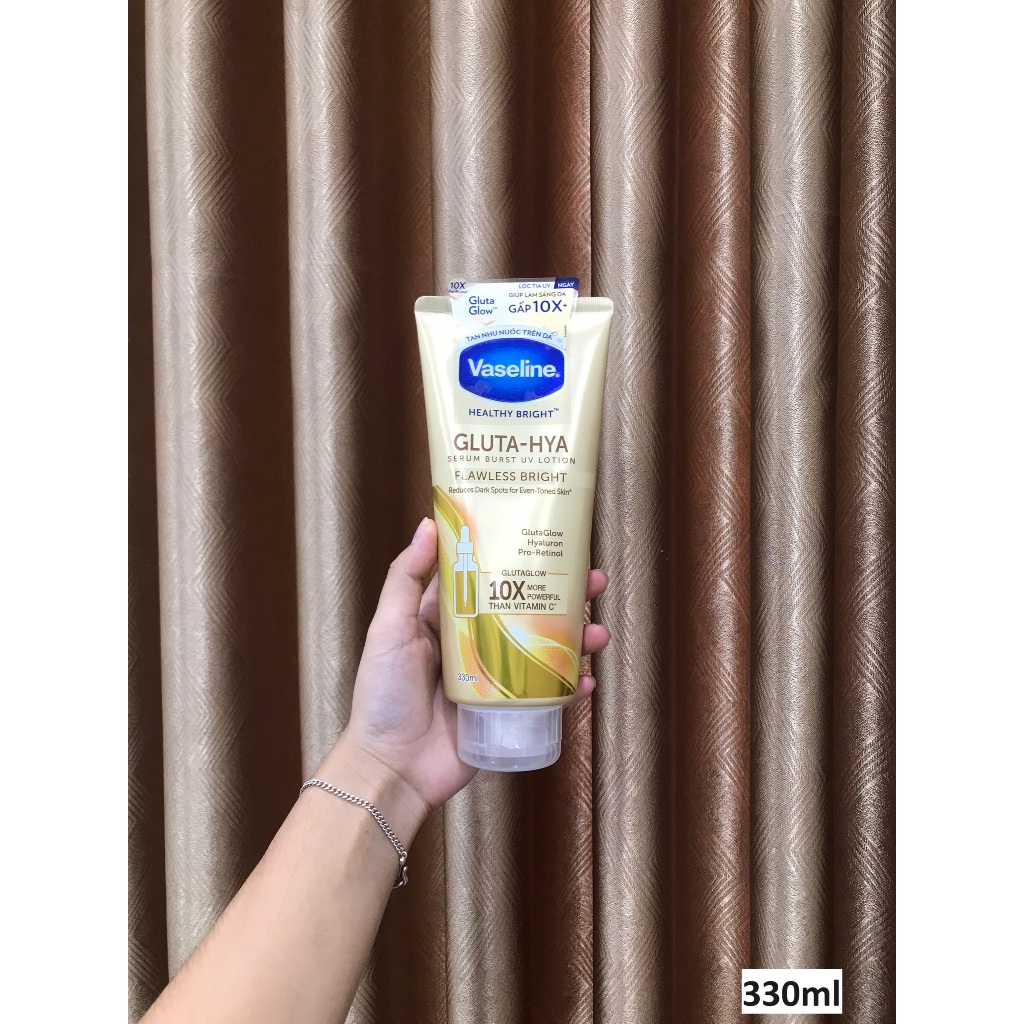 Sữa Dưỡng Thể Trắng Da Chống Nắng Vaseline Healthy Bright GLUTA-HYA 300ml