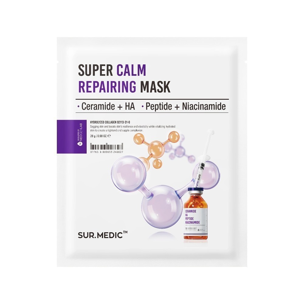 Combo 10 Miếng Mặt Nạ Phục Hồi, Dưỡng Trắng Da Sur.Medic+ Super /Age - Control Mask Hàn Quốc 28g/30g