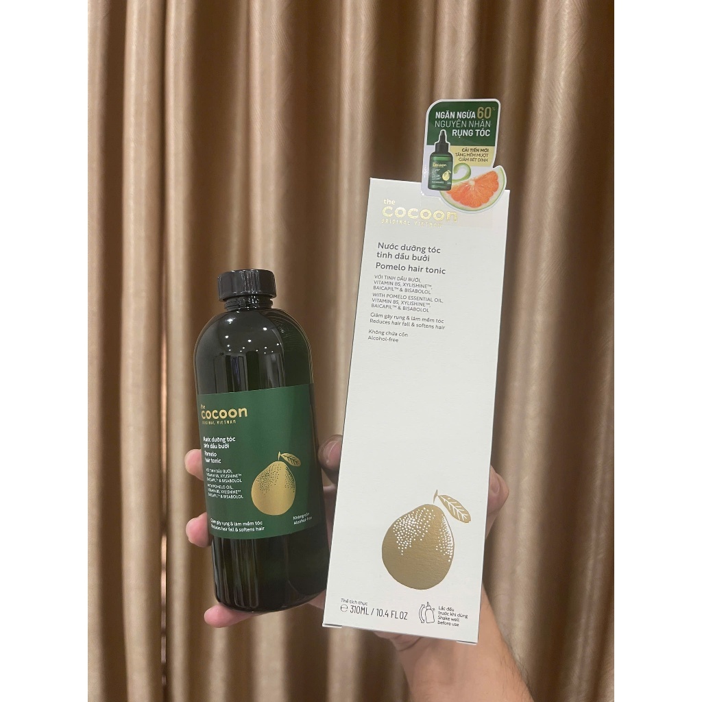 Nước Dưỡng Tóc Tinh Dầu Bưởi Cocoon Pomelo Hair Tonic 140ml & 310ml
