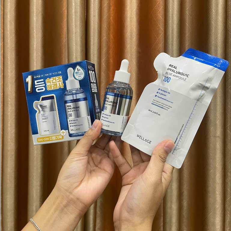 Serum Cấp Nước Wellage Real Hyaluronic Blue Ampoule 75ml