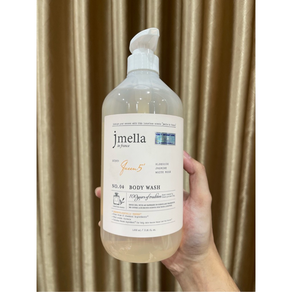 Sữa Tắm Dưỡng Ẩm Hương Nước Hoa Jmella In France Body Wash Hàn Quốc 500ml & 1000ml