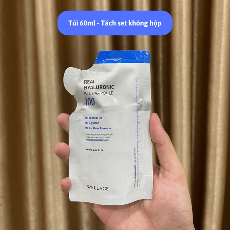Serum Cấp Nước Wellage Real Hyaluronic Blue Ampoule 75ml