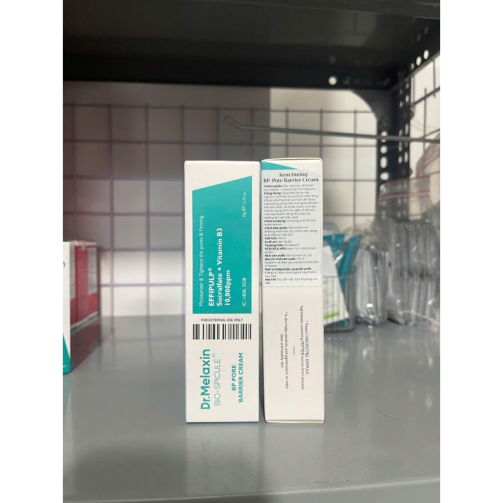 Kem dưỡng Dr.Melaxin BP Pore Barrier Cream Giúp Thu Nhỏ Lỗ Chân Lông, Dưỡng Ẩm - 50g