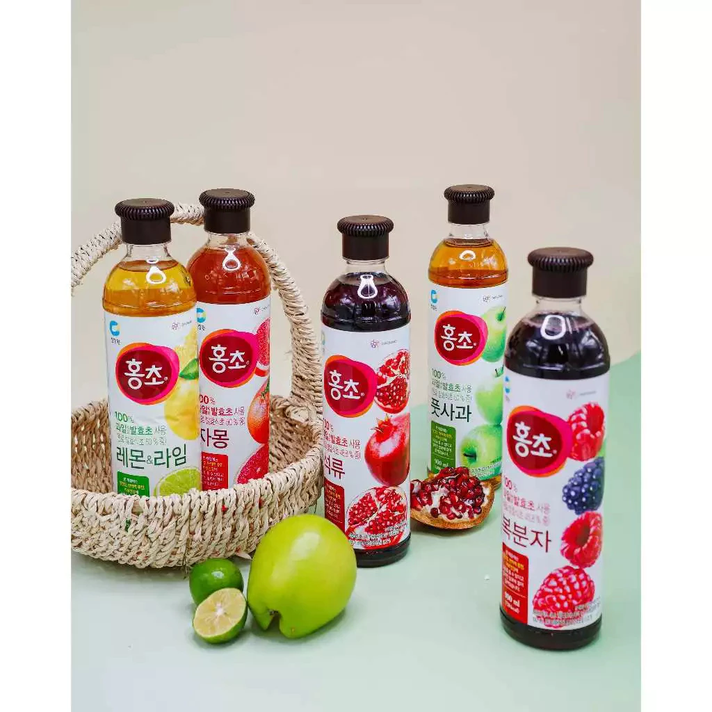 f358 - Giấm Giảm Cân Lên Men Hương Trái Cây Hàn Quốc Daesang 900ml
